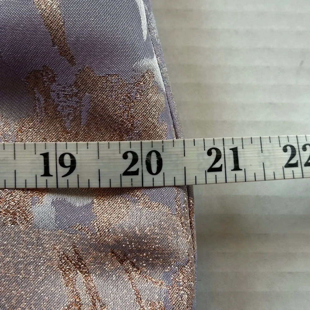 Adrianna Papell Pink and Gold Floral Midi Dress - Picture 16 of 16